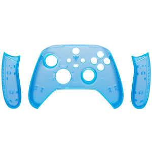 Clear Blue Front Shell With Side Rails Panel For Xbox Series X/S Controller-ZX3M504WS - Extremerate Wholesale