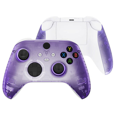 Clear Purple Front Shell With Side Rails Panel For Xbox Series X/S Controller-ZX3M505WS - Extremerate Wholesale