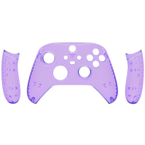 Clear Purple Front Shell With Side Rails Panel For Xbox Series X/S Controller-ZX3M505WS - Extremerate Wholesale