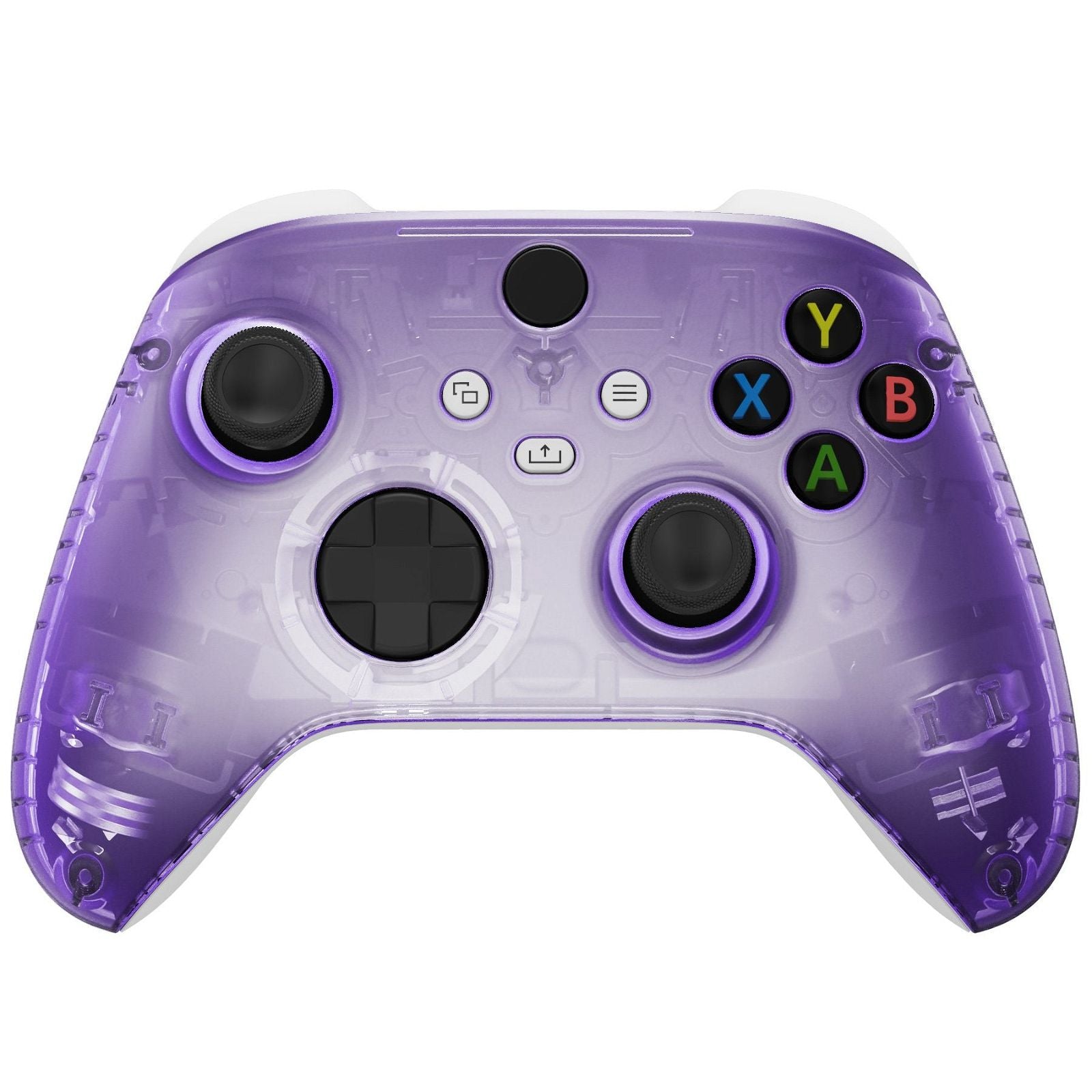 Clear Purple Front Shell With Side Rails Panel For Xbox Series X/S