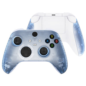 Clear Glacier Blue Front Shell With Side Rails Panel For Xbox Series X/S Controller-ZX3M506WS - Extremerate Wholesale