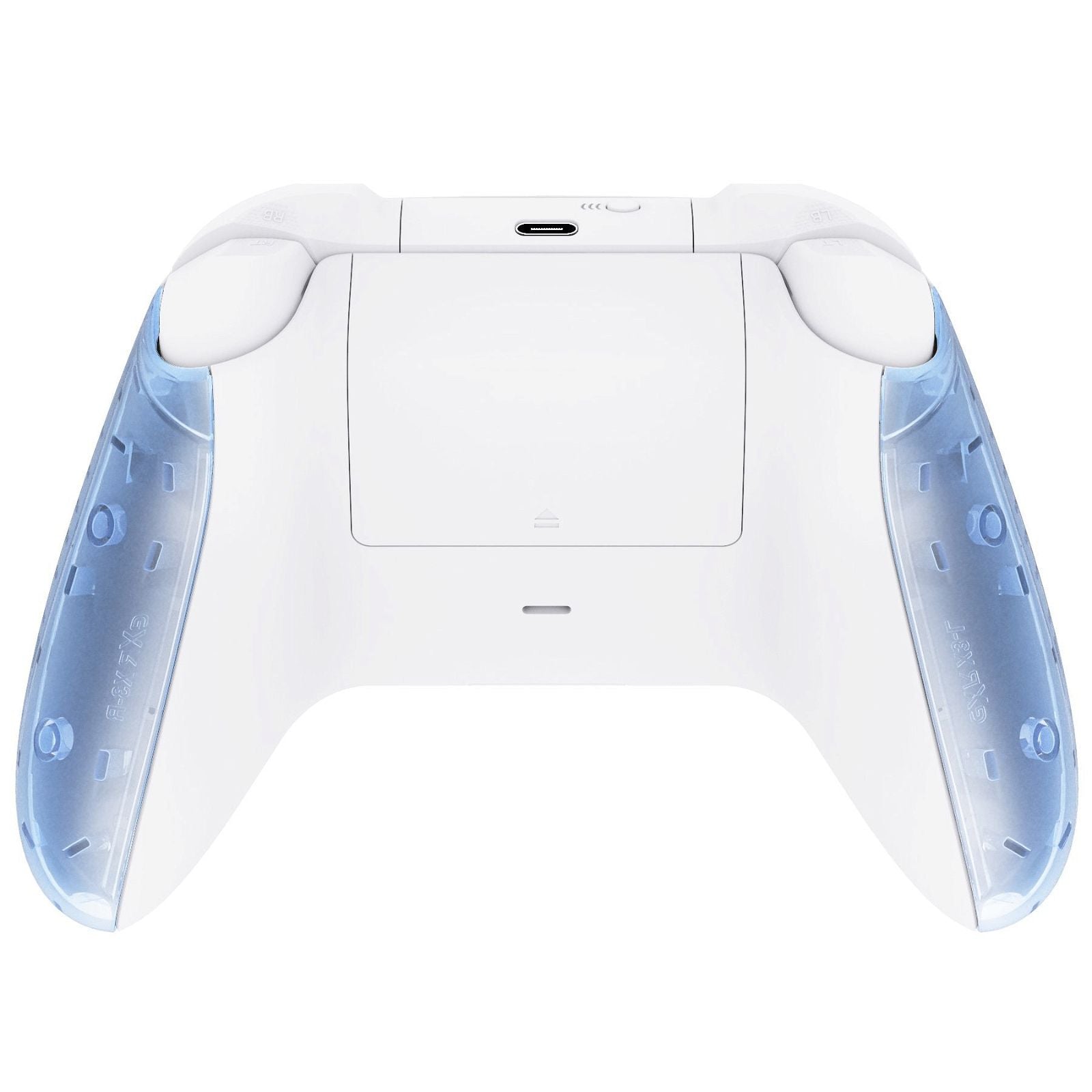 Clear Glacier Blue Front Shell With Side Rails Panel For Xbox