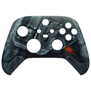 Mecha Armor with Combat Damage Engrave Front Shell For Xbox Series X/S Controller - FX3K001WS - Extremerate Wholesale