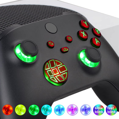 Multi-colors Luminated Vampire Red Buttons DTF LED Kit for Xbox Series X/S Controller - X3LED05 - Extremerate Wholesale