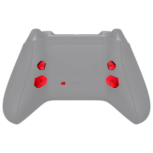 Glossy Chrome Red Replacement Redesigned K1 K2 K3 K4 Back Buttons Paddles & Toggle Switch For Xbox Series X/S Controller Extremerate Hope Remap Kit-DX3D4003WS - Extremerate Wholesale