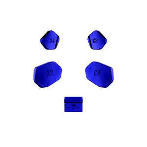 Glossy Chrome Blue Replacement Redesigned K1 K2 K3 K4 Back Buttons Paddles & Toggle Switch For Xbox Series X/S Controller Extremerate Hope Remap Kit-DX3D4004WS - Extremerate Wholesale