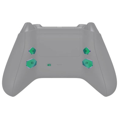 Glossy Chameleon Green Purple Replacement Redesigned K1 K2 K3 K4 Back Buttons Paddles & Toggle Switch For Xbox Series X/S Controller Extremerate Hope Remap Kit-DX3P3002WS - Extremerate Wholesale