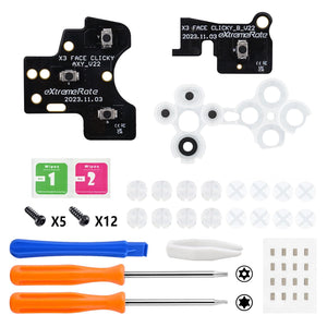 ABXY Clicky kit V2 for Xbox Core Controller & Xbox Series X/S Controller Model 1914 & Xbox One X/S Controller Model 1708 -X3MD003G2 - Extremerate Wholesale