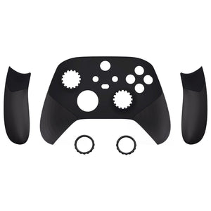 Black ASR Version Performance Rubberized Side Rails Front Shell For Xbox Series X/S Controller With Accent Rings, Redesigned Grip Faceplate For Xbox Core Controller-ZX3C3001WS - Extremerate Wholesale