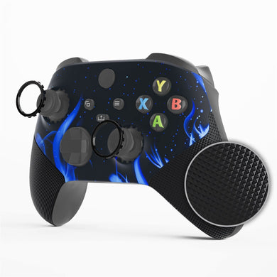 Soft Touch Blue Flame ASR Version Performance Rubberized Grip Front Housing Shell With Accent Rings For Xbox Series X/S Controller & Xbox Core Controller-FX3C1007WS - Extremerate Wholesale