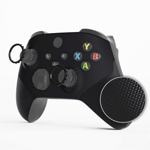 Black ASR Version Performance Rubberized Grip Front Housing Shell With Accent Rings For Xbox Series X/S Controller & Xbox Core Controller-FX3C3001WS - Extremerate Wholesale
