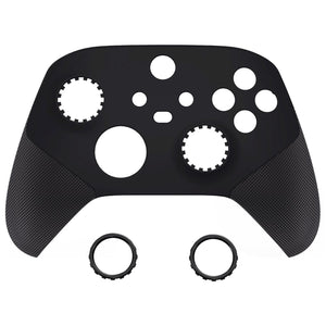 Black ASR Version Performance Rubberized Grip Front Housing Shell With Accent Rings For Xbox Series X/S Controller & Xbox Core Controller-FX3C3001WS - Extremerate Wholesale