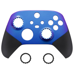 Glossy Chameleon Purple Blue ASR Version Performance Rubberized Grip Front Housing Shell With Accent Rings For Xbox Series X/S Controller & Xbox Core Controller-FX3C3002WS - Extremerate Wholesale