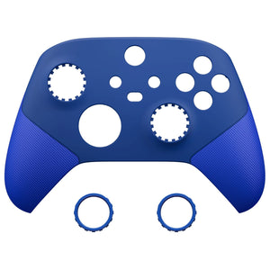 Blue ASR Version Performance Rubberized Grip Front Housing Shell With Accent Rings For Xbox Series X/S Controller & Xbox Core Controller-FX3C3004WS - Extremerate Wholesale
