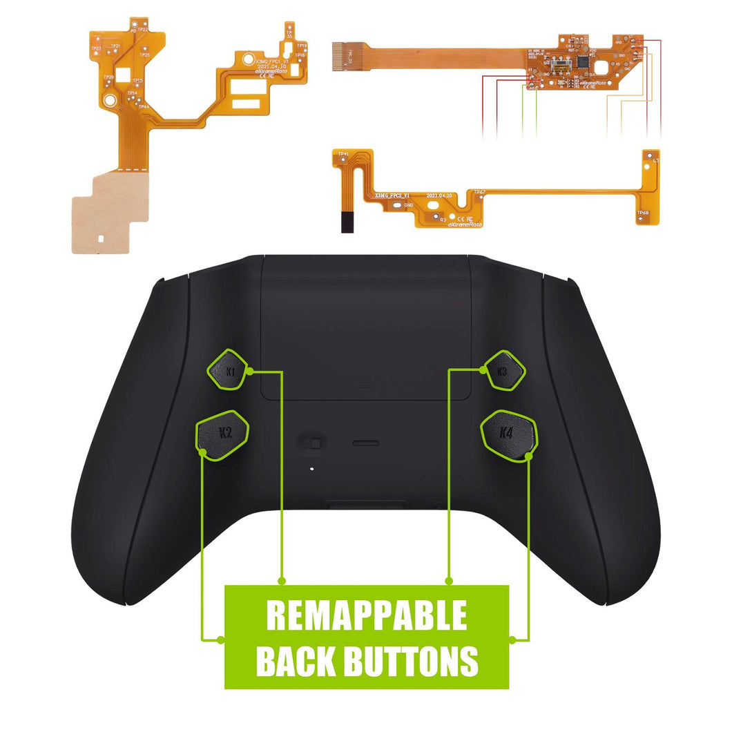 Black Hope Remappable Remap Kit With Upgrated Boards + Redesigned Back Shell + Side Rails + Back Buttons For Xbox Series X/S Controller & Xbox Core Controller-RX3P3009 - Extremerate Wholesale