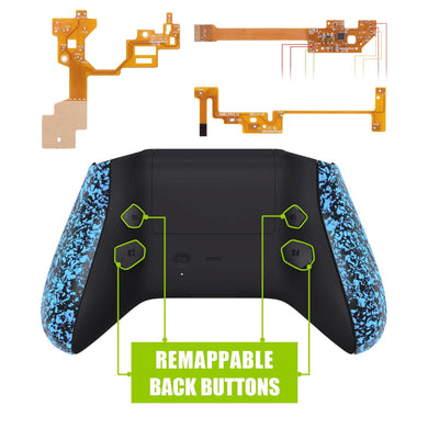 Rubberized Blue Hope Remappable Remap Kit With Upgrated Boards + Redesigned Back Shell + Side Rails + Back Buttons For Xbox Series X/S Controller & Xbox Core Controller-RX3P3044 - Extremerate Wholesale