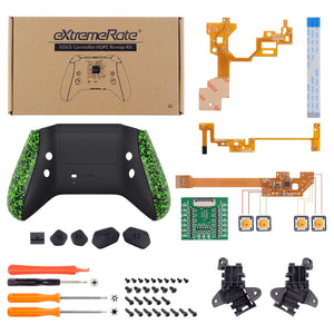 Rubberized Green Hope Remappable Remap Kit With Upgrated Boards + Redesigned Back Shell + Side Rails + Back Buttons For Xbox Series X/S Controller & Xbox Core Controller-RX3P3045 - Extremerate Wholesale
