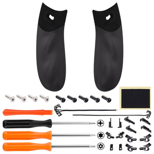 Black FLEXOR Clicky Rubberized Side Rails Grips Trigger Stop Kit for Xbox Series X/S Controller & Xbox Core Controller - PX3Q3001P - Extremerate Wholesale