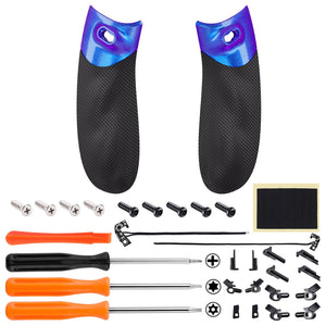 Chameleon Blue Purple FLEXOR Clicky Rubberized Side Rails Grips Trigger Stop Kit for Xbox Series X/S Controller & Xbox Core Controller - PX3Q3002P - Extremerate Wholesale