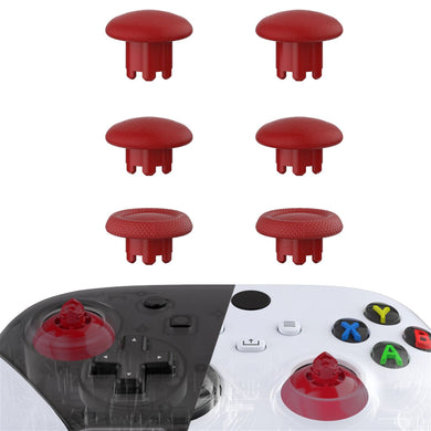 Carmine Red EDGE Sticks Replacement Interchangeable Thumbsticks for Xbox Series X/S & Xbox Core & Xbox One X/S & Xbox Elite V1 & NS Switch Pro Controller - AGLX3M004WS - Extremerate Wholesale