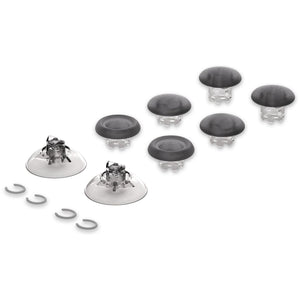 Clear Black EDGE Sticks Replacement Interchangeable Thumbsticks for Xbox Series X/S & Xbox Core & Xbox One X/S & Xbox Elite V1 & NS Switch Pro Controller - AGLX3M007WS - Extremerate Wholesale