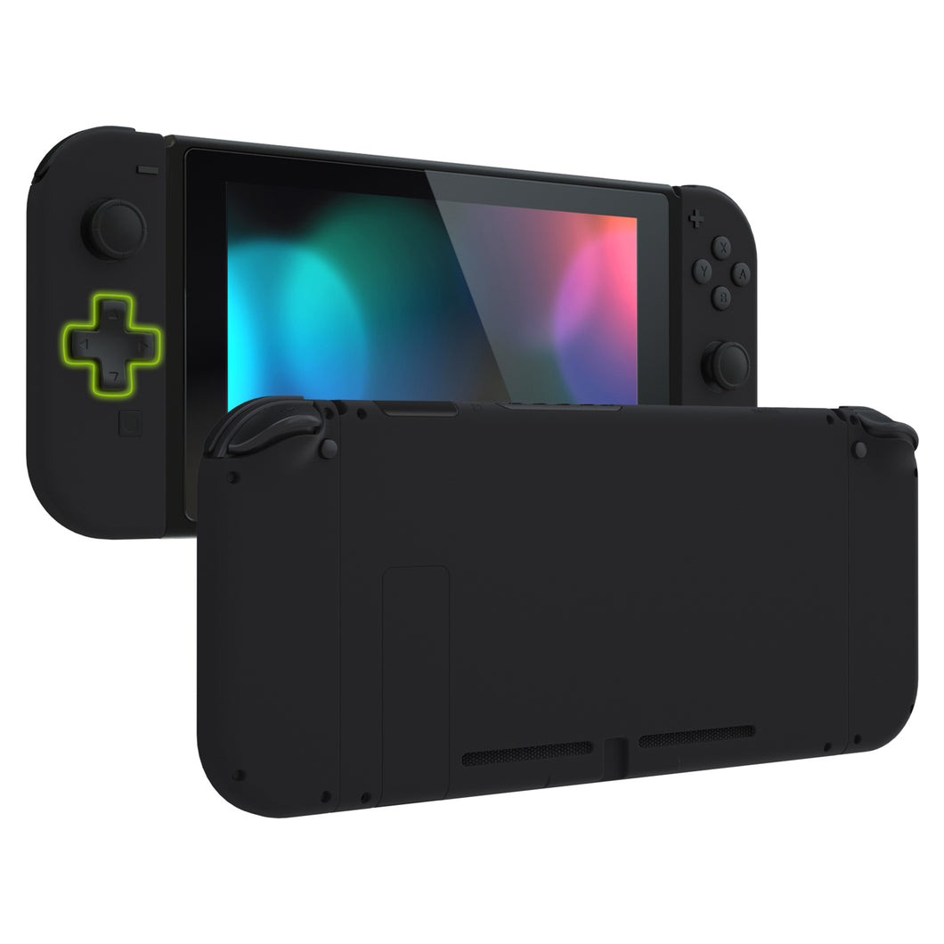 Soft Touch Black Full Shells For NS Joycon Dpad Version-Without Any Buttons Included-QZP3003WS