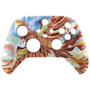 Soft Touch Fire Phoenix Front Shell For Xbox Series X/S Controller-FX3T186WS - Extremerate Wholesale