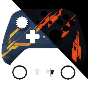 Soft Touch Glow in Dark Mecha - Orange Front Shell For Xbox One-Elite2 Controller-ELT142WS - Extremerate Wholesale