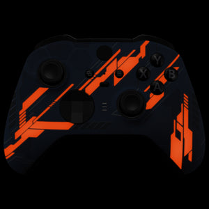 Soft Touch Glow in Dark Mecha - Orange Front Shell For Xbox One-Elite2 Controller-ELT142WS - Extremerate Wholesale