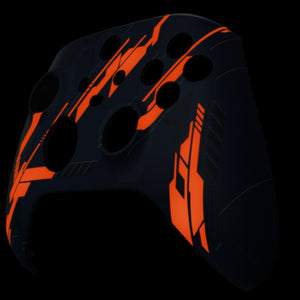 Soft Touch Glow in Dark Orange Mecha Front Shell For Xbox Series X/S Controller-FX3T103WS - Extremerate Wholesale