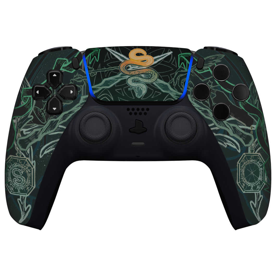 Soft Touch Serpent Totem Front Shell With Touchpad Compatible With PS5 Controller BDM-010 & BDM-020 & BDM-030 & BDM-040 - ZPFT1085G3WS