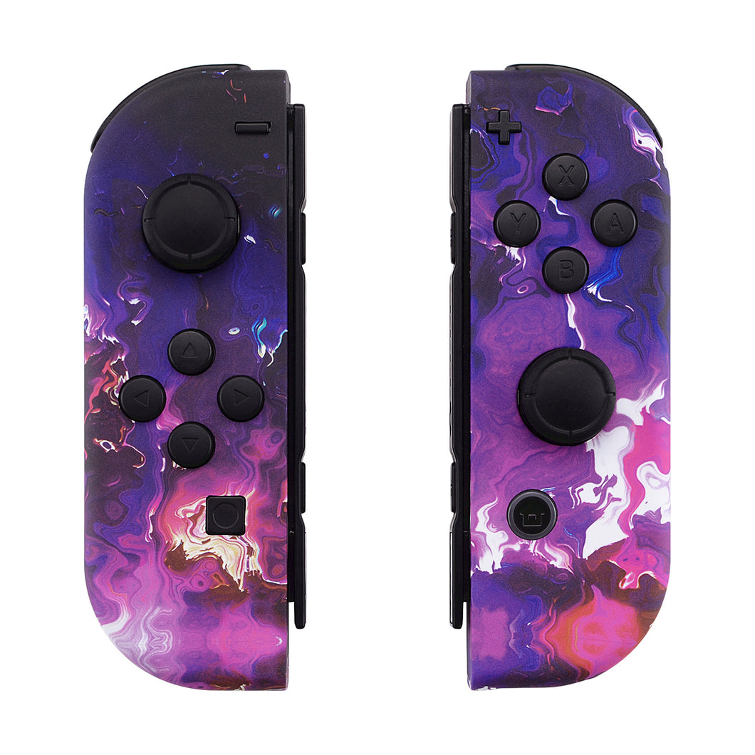 Soft Touch Surreal Lava Shells For NS Switch Joycon & OLED Joycon-CT107WS - Extremerate Wholesale