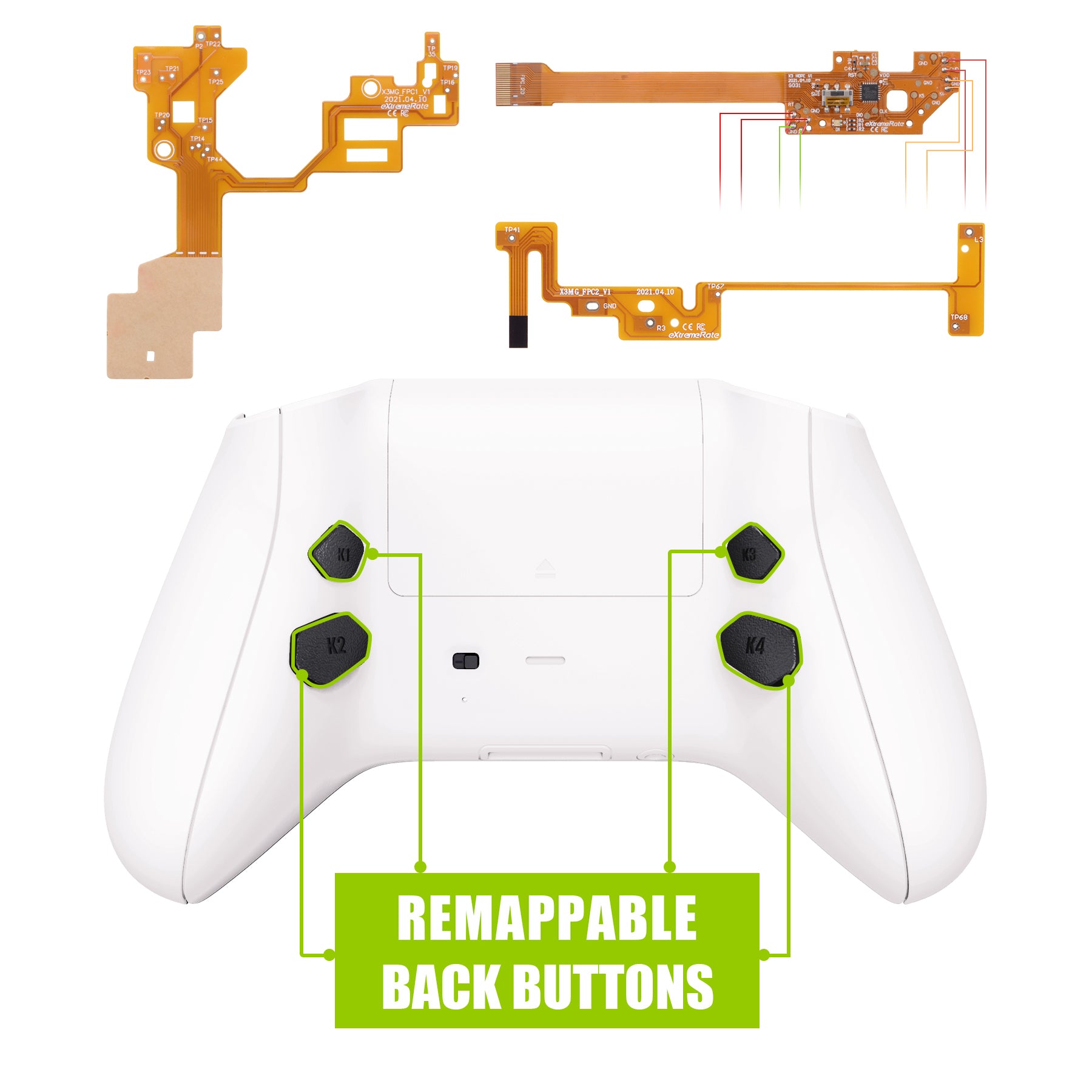 Programmable Xbox Controller Xbox Series X Controller Mod Kit EXtremeRate Xbox Series X/S Controller ...