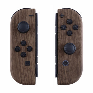 Soft Touch Wooden Grain Shells For NS Switch Joycon & OLED Joycon-CS201WS - Extremerate Wholesale