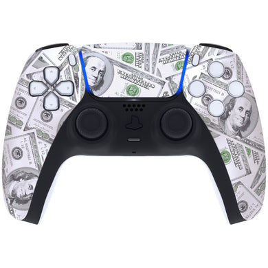 Soft Touch $100 Dollars Front Shell With Touchpad Compatible With PS5 Controller BDM-010 & BDM-020 & BDM-030 & BDM-040 - ZPFS2003G3WS - Extremerate Wholesale