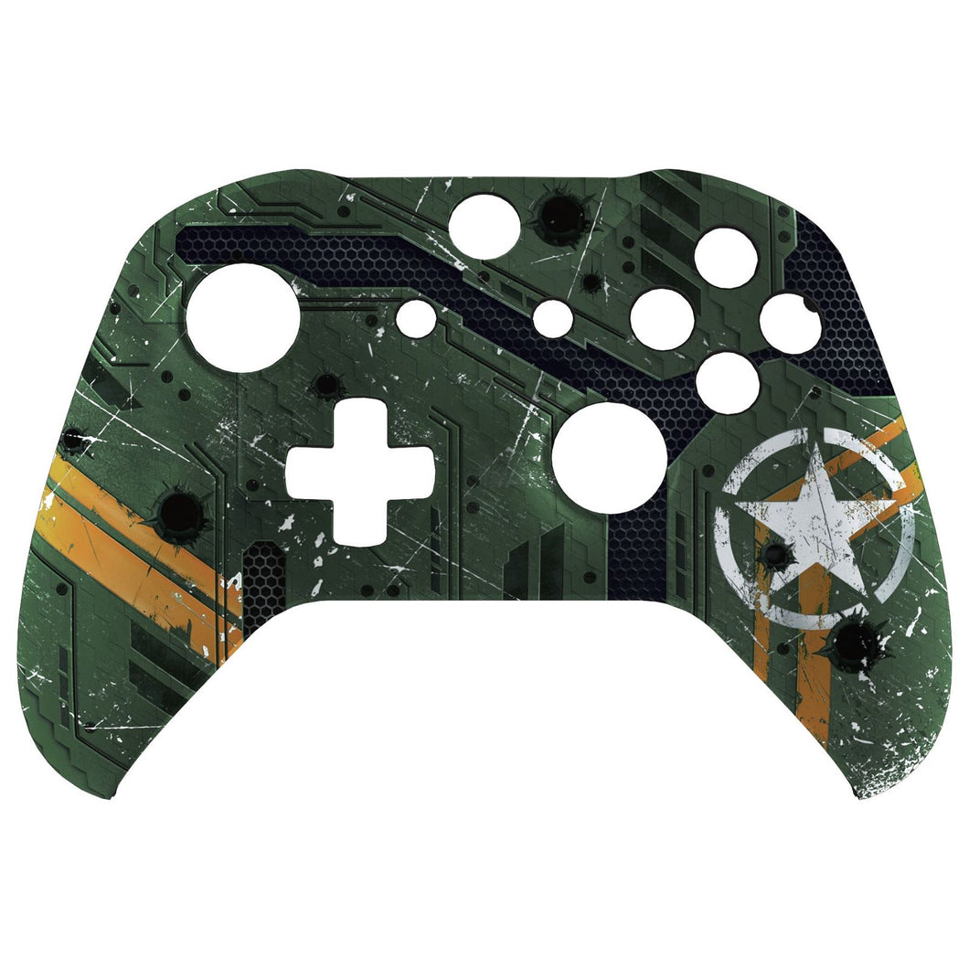 Soft Touch Army Mecha Front Shell For Xbox One S Controller-SXOFT61XWS - Extremerate Wholesale