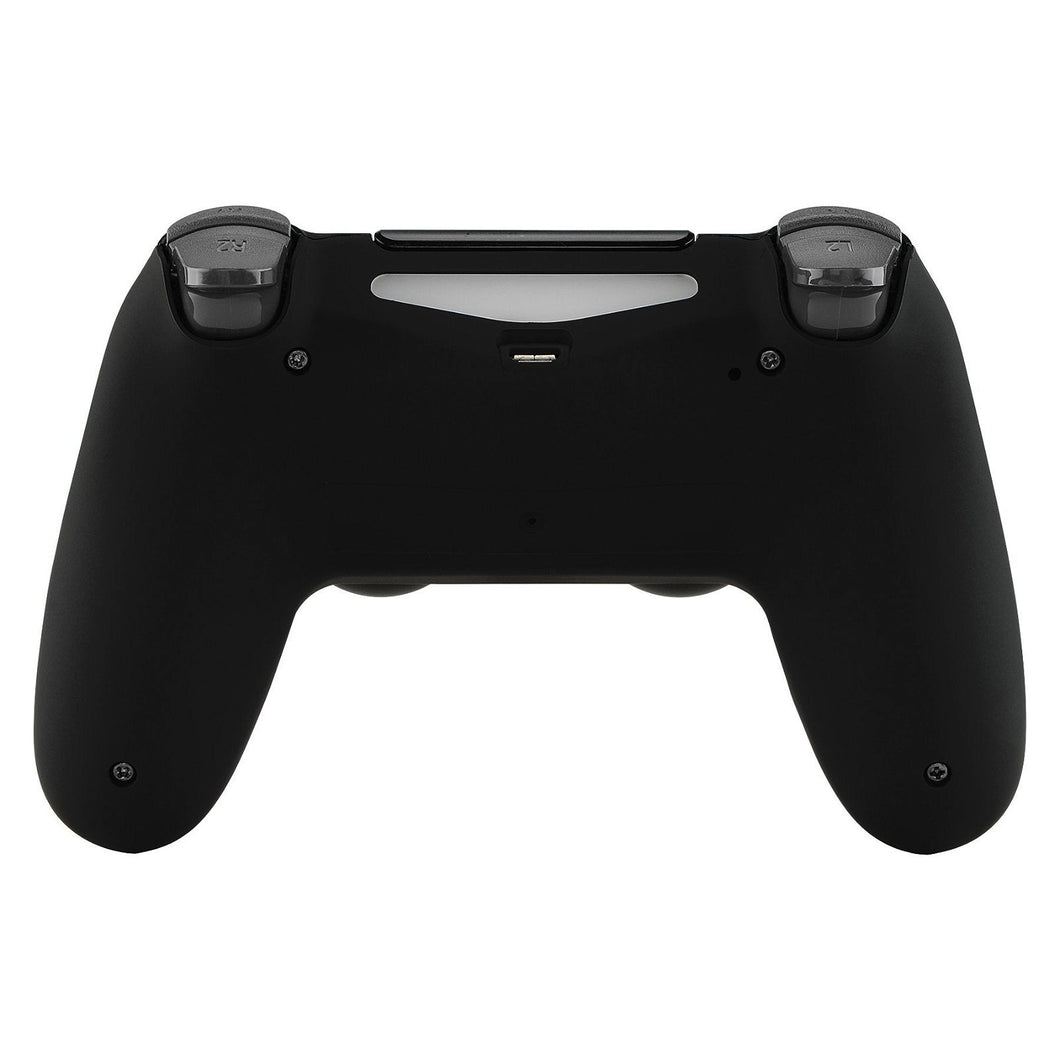 Soft Touch Black Back Shell Compatible With PS4 Gen2 Controller-SP4BP09WS - Extremerate Wholesale