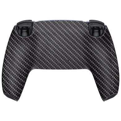 Soft Touch Black Silver Carbon Back Shell Compatible With PS5 Controller-DPFS2009WS - Extremerate Wholesale