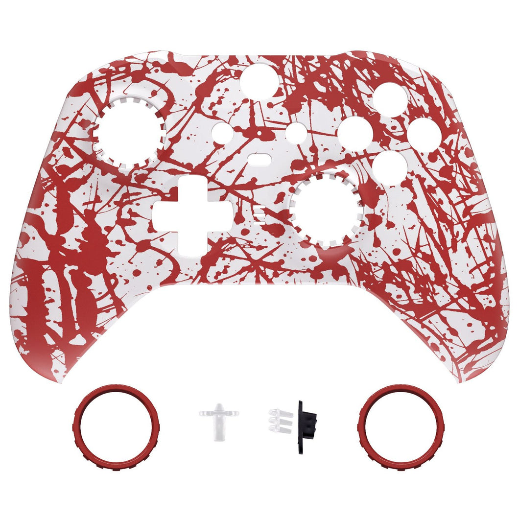 Soft Touch Blood Patterned Front Shell For Xbox One-Elite2 Controller-ELS211WS - Extremerate Wholesale