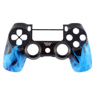 Soft Touch Blue Flame Front Shell Compatible With PS4 Gen2 Controller-SP4FT06WS - Extremerate Wholesale