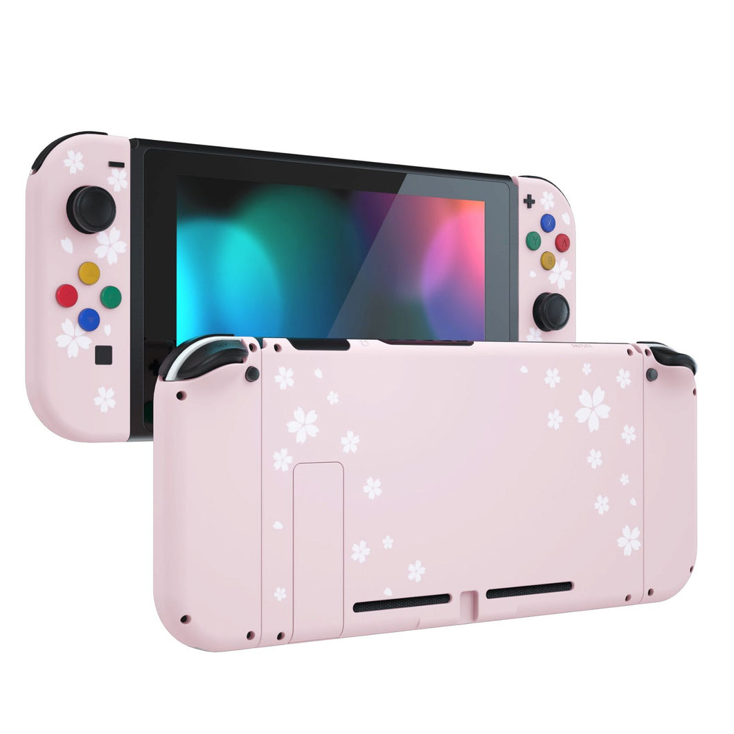 Soft Touch Cherry Blossoms Petals Full Shells For NS Joycon-Without Any Buttons Included-QT111WS - Extremerate Wholesale