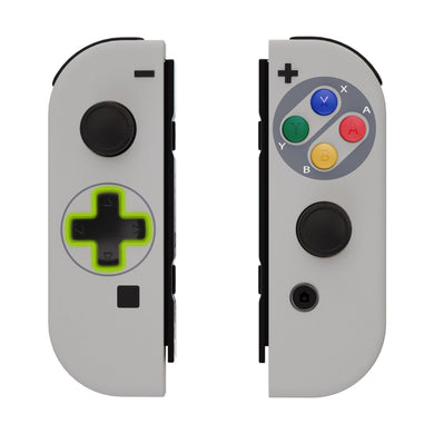 Soft Touch Classics SNES EU Shells For NS Switch Joycon & OLED Joycon Dpad Version-JZT106WSV2 - Extremerate Wholesale