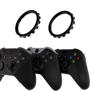 Solid Black Custom Replacement Accent Rings For Xbox Elite Series 2 Core & Elite Series 2 & Xbox One Elite & eXtremeRate ASR Version Shell For Xbox Series X/S Controller-XOJ1316 - Extremerate Wholesale
