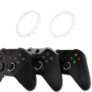 Solid White Custom Replacement Accent Rings For Xbox Elite Series 2 Core & Elite Series 2 & Xbox One Elite & eXtremeRate ASR Version Shell For Xbox Series X/S Controller-XOJ1315 - Extremerate Wholesale