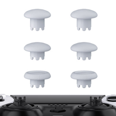 Solid White Interchangeable Replacement Thumbsticks Joystick Caps For PS5 Edge Controller- Controller & Thumbsticks Base Not Included- P5J109WS - Extremerate Wholesale
