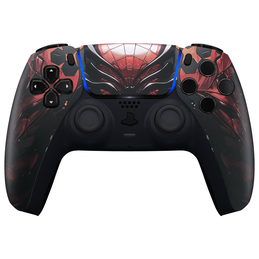 Spider Armor Front Shell With Touchpad Compatible With PS5 Controller BDM-010 & BDM-020 & BDM-030 & BDM-040 - ZPFT1103G3WS