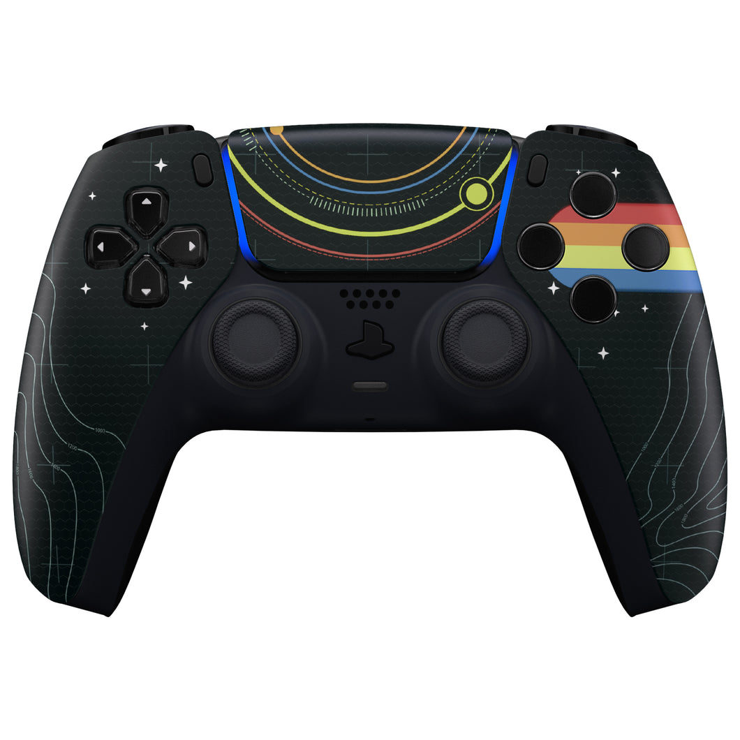 Stars Explorer Front Shell With Touchpad Compatible With PS5 Controller BDM-010 & BDM-020 & BDM-030 & BDM-040 - ZPFT1100G3WS