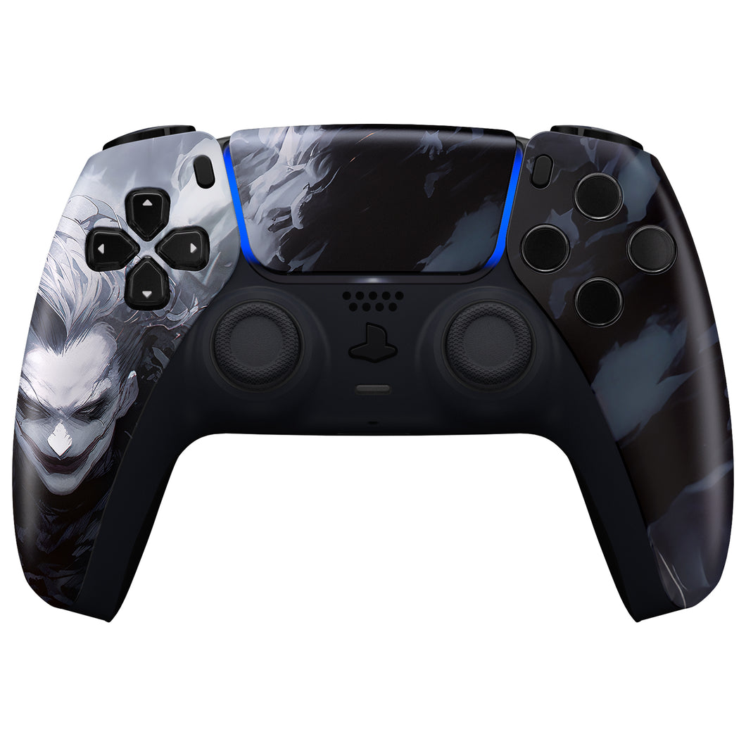 The Dark Clown Front Shell With Touchpad Compatible With PS5 Controller BDM-010 & BDM-020 & BDM-030 & BDM-040 - ZPFR012G3WS
