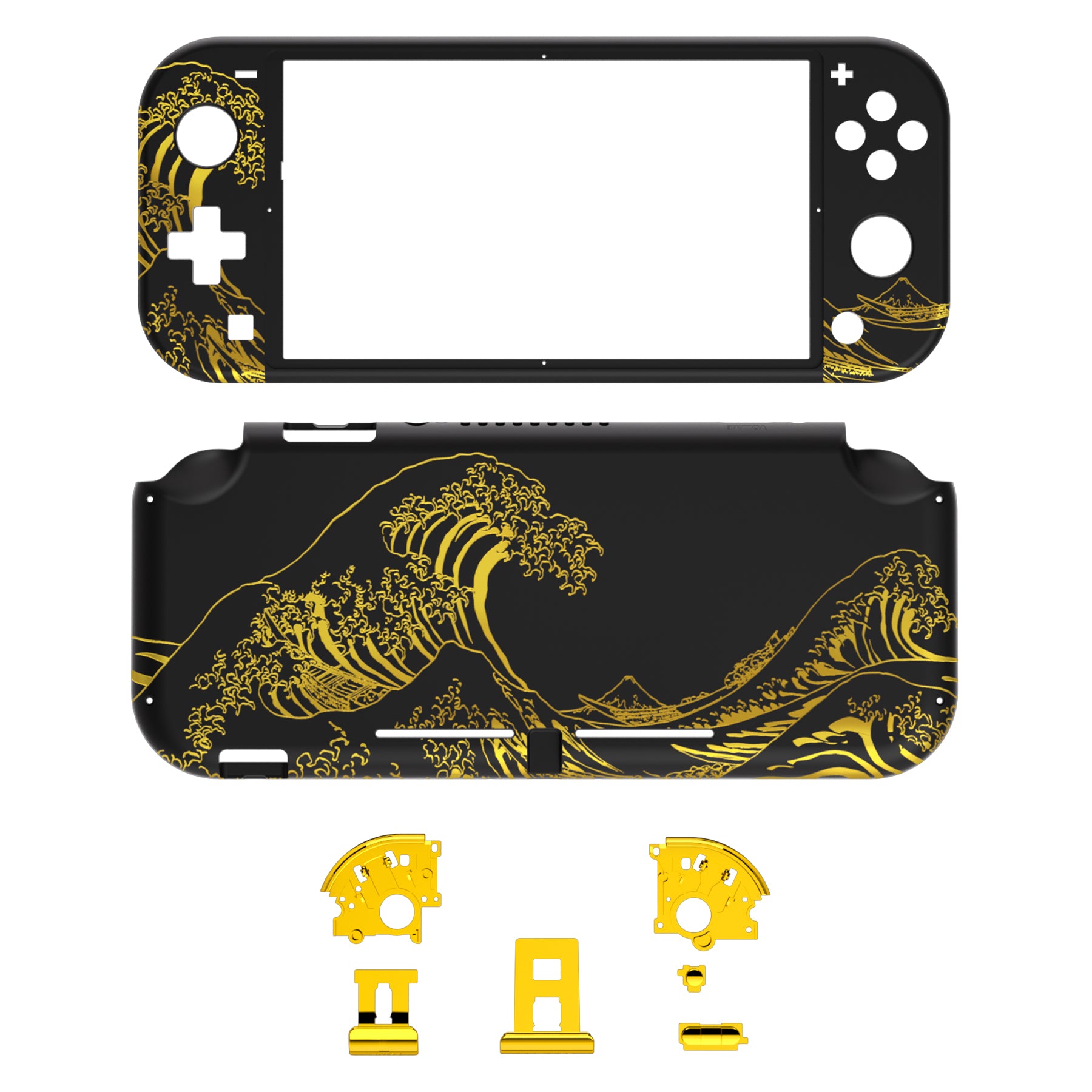 The Great GOLDEN Wave Off Kanagawa - Black Shells For NS Lite-DLT142WS