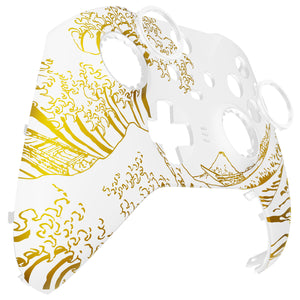 The Great GOLDEN Wave Off Kanagawa - White Front Shell For Xbox One-Elite2 Controller-ELT155WS - Extremerate Wholesale